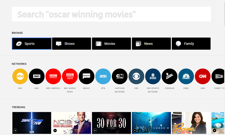 streaming services sports