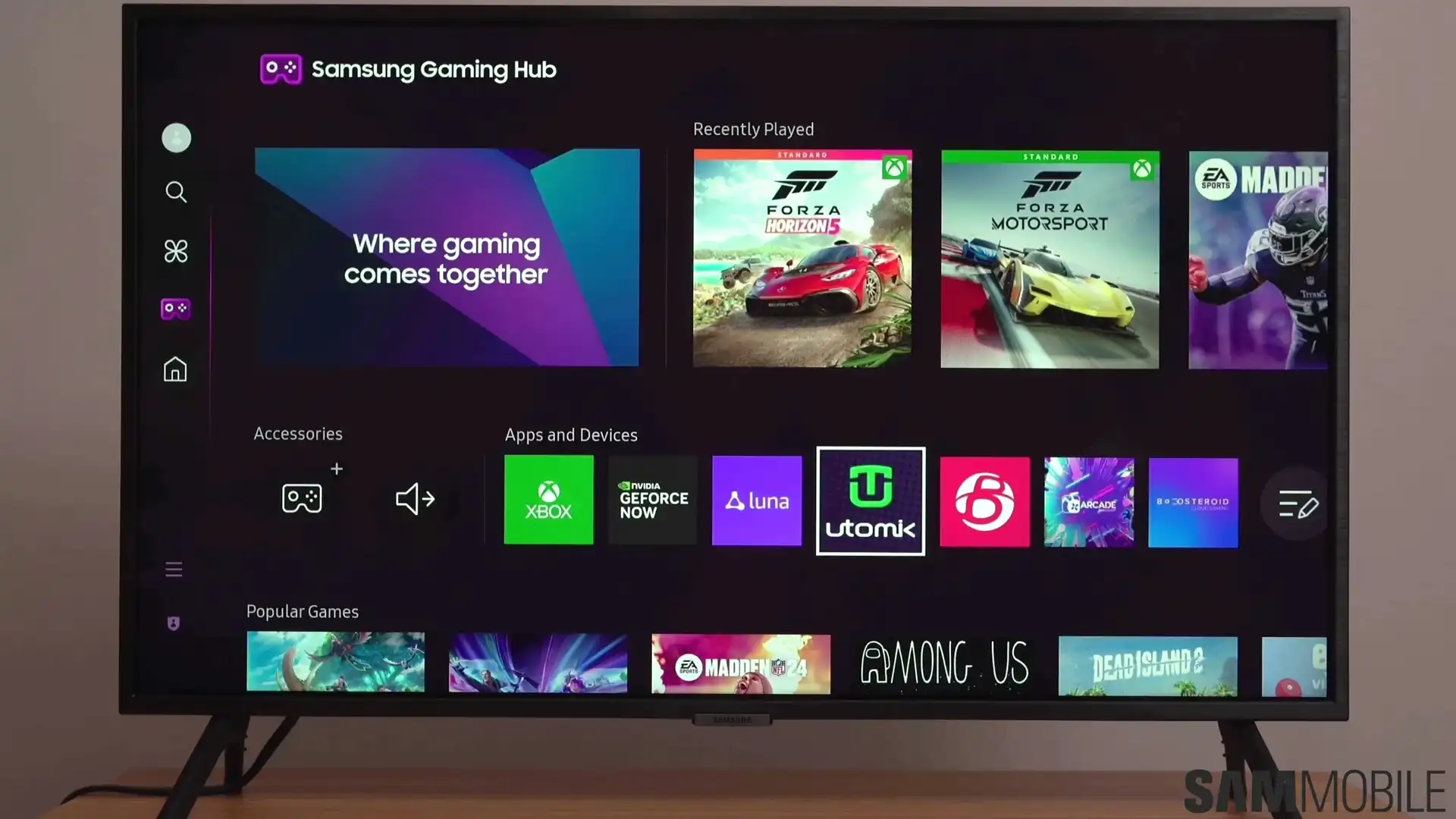 samsung tv apps