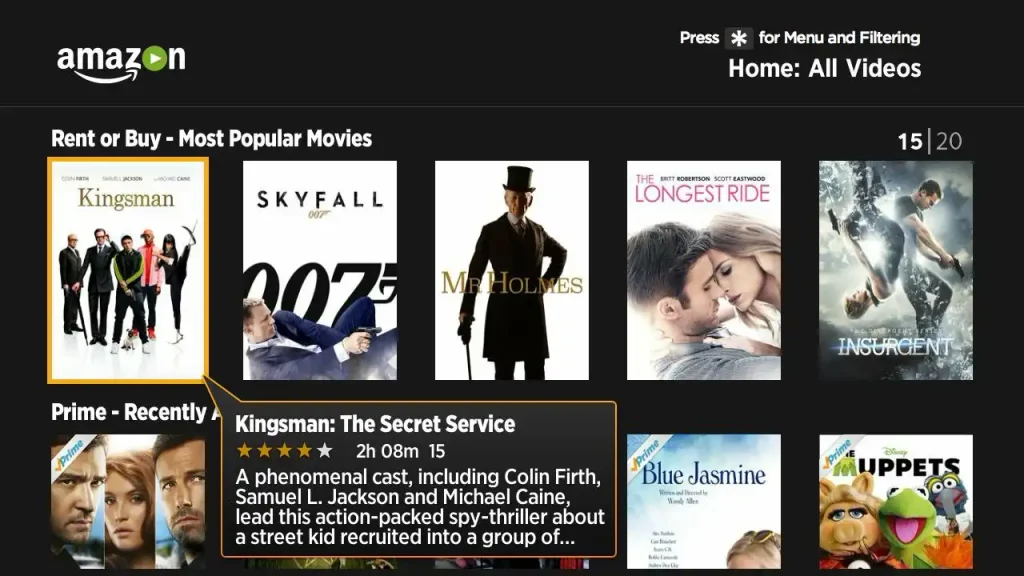 uk amazon films