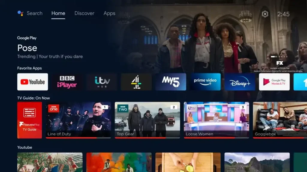 android tv uk